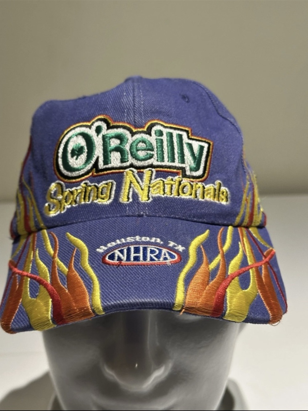 O'Reilly Spring Nationals Purple Flame Embroidered Cap